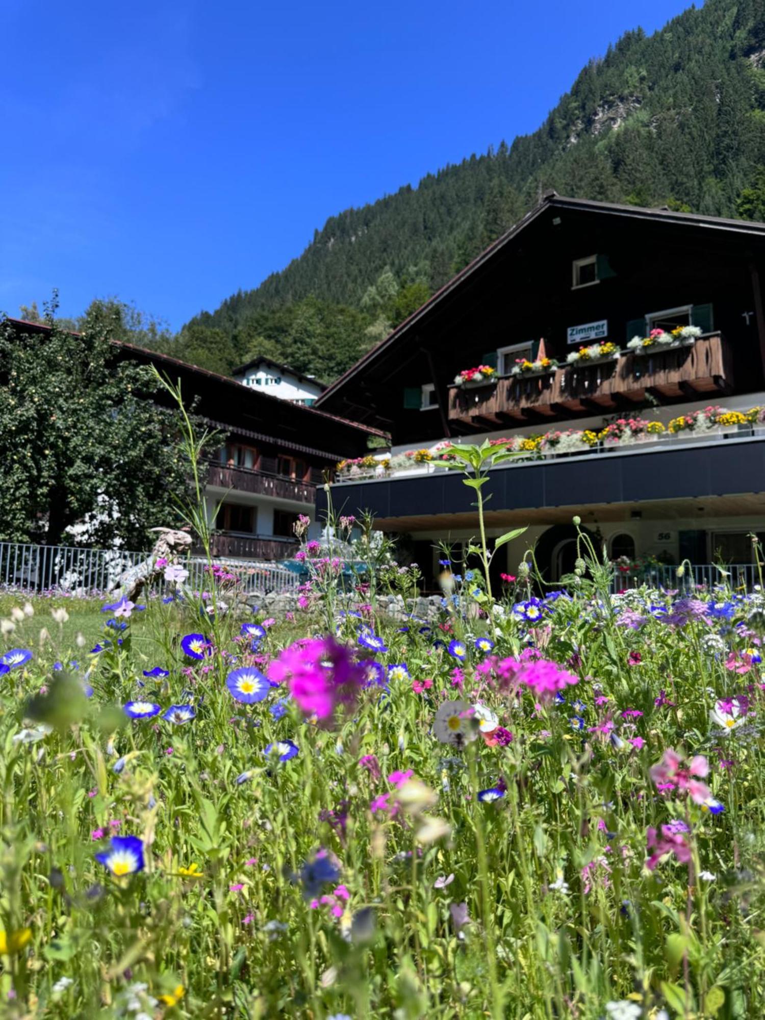 Haus Am Rain Bed & Breakfast Partenen Exterior photo
